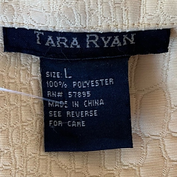 Tara Ryan Butter Yellow Button Front Cocktail Jacket L - Picture 7 of 8